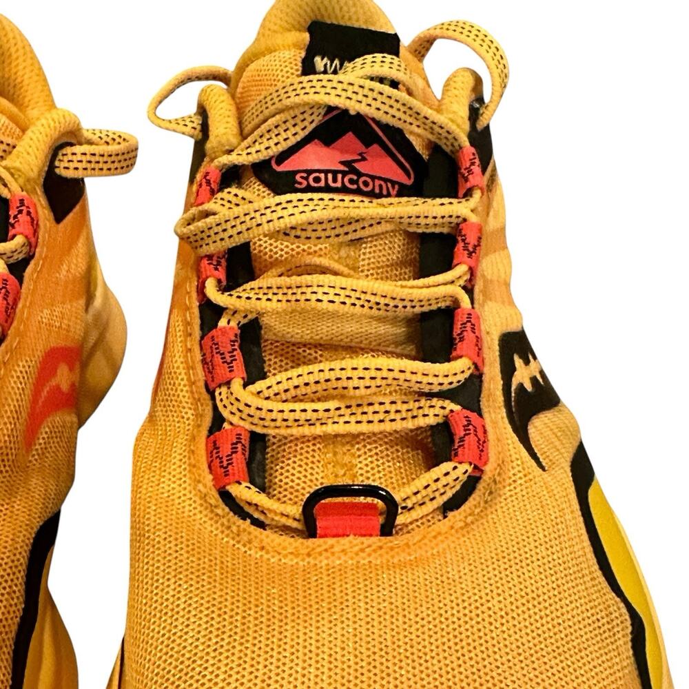 Saucony Peregrine 12 PWRRUN PWRTRAC Vizigold/Vizired Trail Running Shoe W 7.5 - Picture 13 of 16